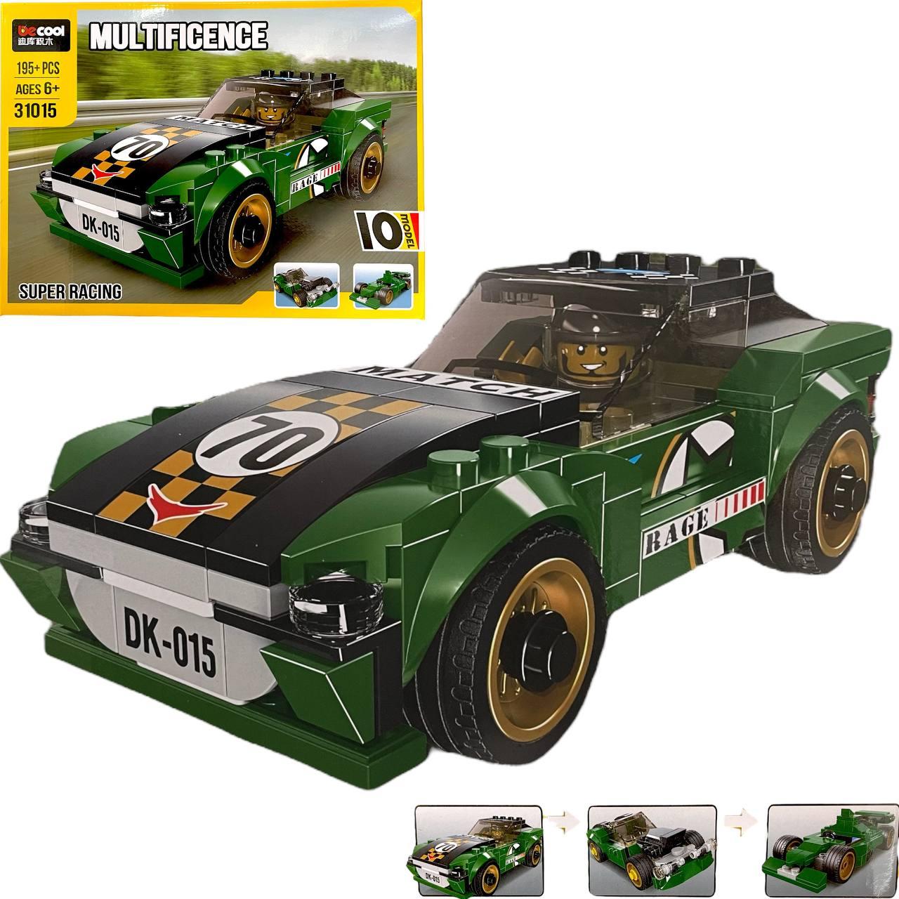 31015 Конструктор "Зеленый спорткар" 10 в 1 SUPER RACING 21*28 см