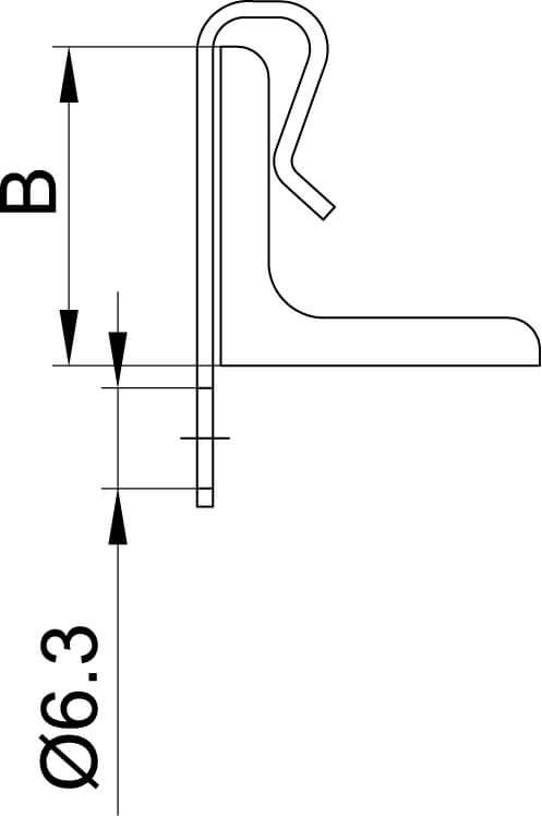Крепеж для троса к балке 5-7 мм вертикального монтажа - фото 2 - id-p69488855
