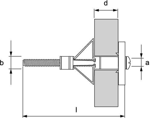 Металлический дюбель для пустотелых конструкций М4х59 - фото 2 - id-p69488775