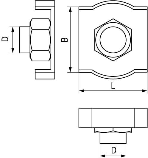 Соединитель (зажим) для троса одинарный Simplex 4 мм - фото 2 - id-p69488824