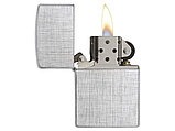 Зажигалка ZIPPO Classic с покрытием Brushed Chrome, латунь/сталь, серебристая, матовая, 38x13x57 мм, фото 3