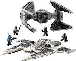 Lego Звездные войны Мандалорский клыкастый боец и TIE-перехватчик