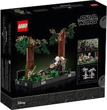 Lego Звездные войны Диорама Погоня на Эндоре