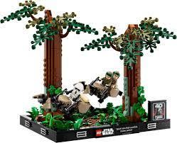 Lego Звездные войны Диорама Погоня на Эндоре