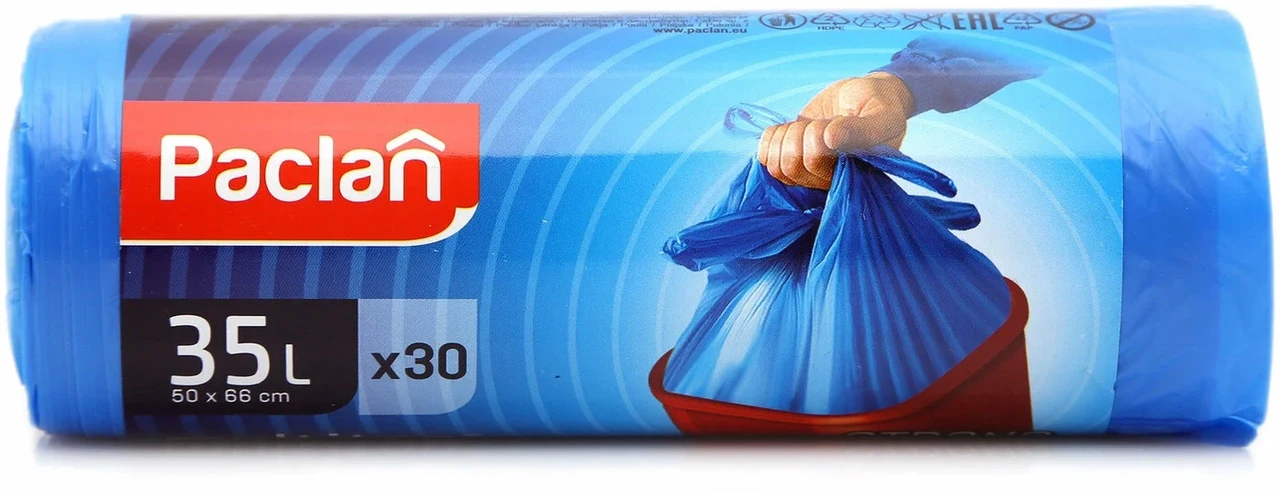 Пакет для мусора Paclan Mini Top for Nature 35л(30шт)