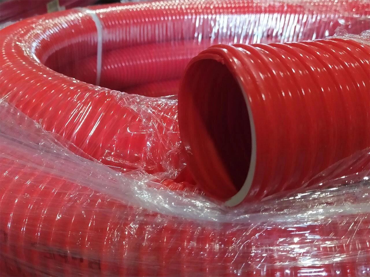 Шланг ассенизаторский морозостойкий ПВХ 76 мм (30 м) красный, CLEAN - фото 1 - id-p107211734