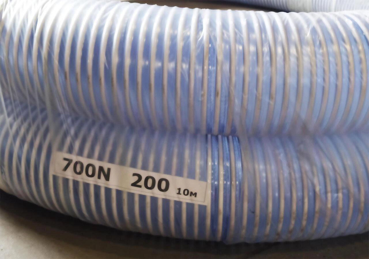 Шланг спиральный НВС Ф150 мм из ПВХ серия 700N белый (бухта 30 м, по запросу) - фото 1 - id-p107211781