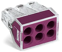 Клемма PUSH WIRE® для распределительных коробок; в упаковке (50 шт); Макс. 2,5 мм² WAGO 773-106