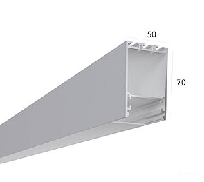 Алюминиевый профиль 2 м подвесной 50*70 мм для светильников