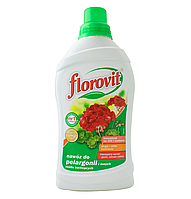 FLOROVIT Жидкое удобрение для пеларгоний и цветущих растений 1 л