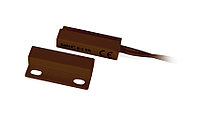 Магнитоконтактный извещатель миниатюрный для накладного монтажа (коричневый)