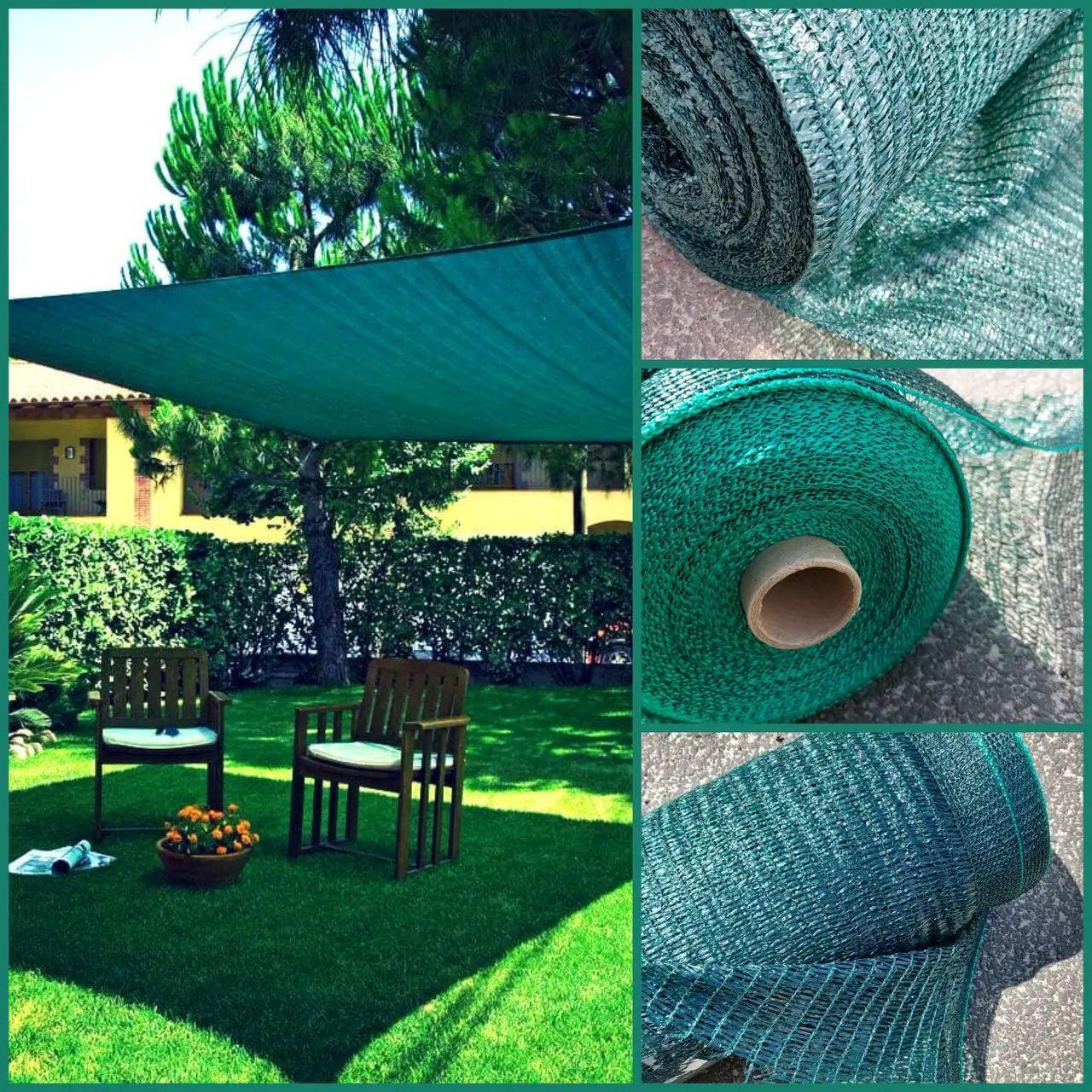 Сетка теневая зеленая 4 м, пл. 80%, фото 1