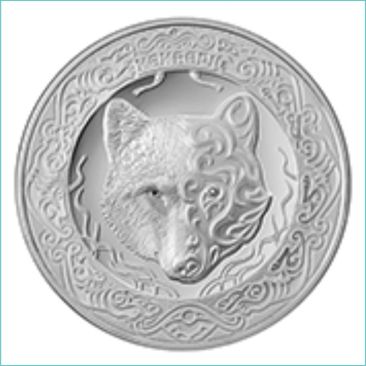 Монета "Небесный волк - К кбори" 100 тенге (в блистере) - фото 3 - id-p108276757