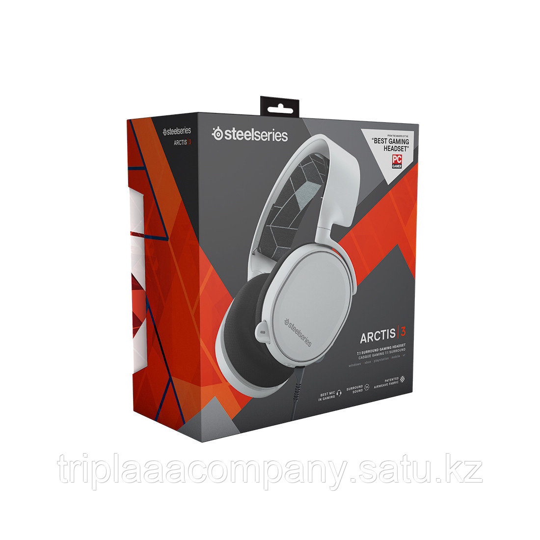 Гарнитура Steelseries Arctis 3 White - фото 3 - id-p108287782