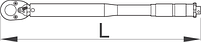 Ключ динамометрический щелчкового типа - 264 UNIOR, динамометрический ключ, фото 2