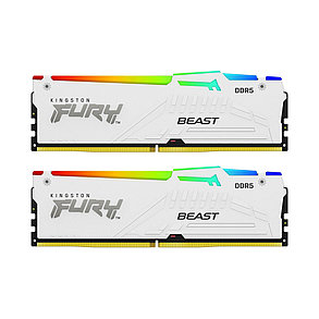 Комплект модулей памяти Kingston FURY Beast White RGB EXPO KF552C36BWEAK2-32 DDR5 32GB (Kit 2x16GB), фото 2