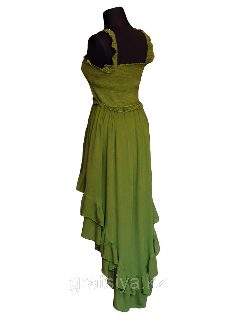 Молодежное Платье с Открытыми Плечами Асимметрия - фото 3 - id-p100508804