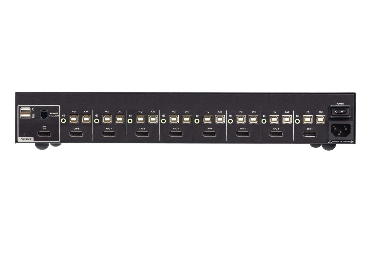 8-портовый, USB, DisplayPort, защищенный KVM-переключатель с поддержкой карт общего доступа CS1188DP4C ATEN - фото 2 - id-p108306209