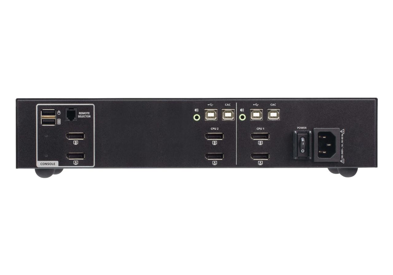 2-портовый, USB, DisplayPort, защищенный KVM-переключатель Dual Display и карт общего доступа CS1142DP4C ATEN - фото 2 - id-p108306284