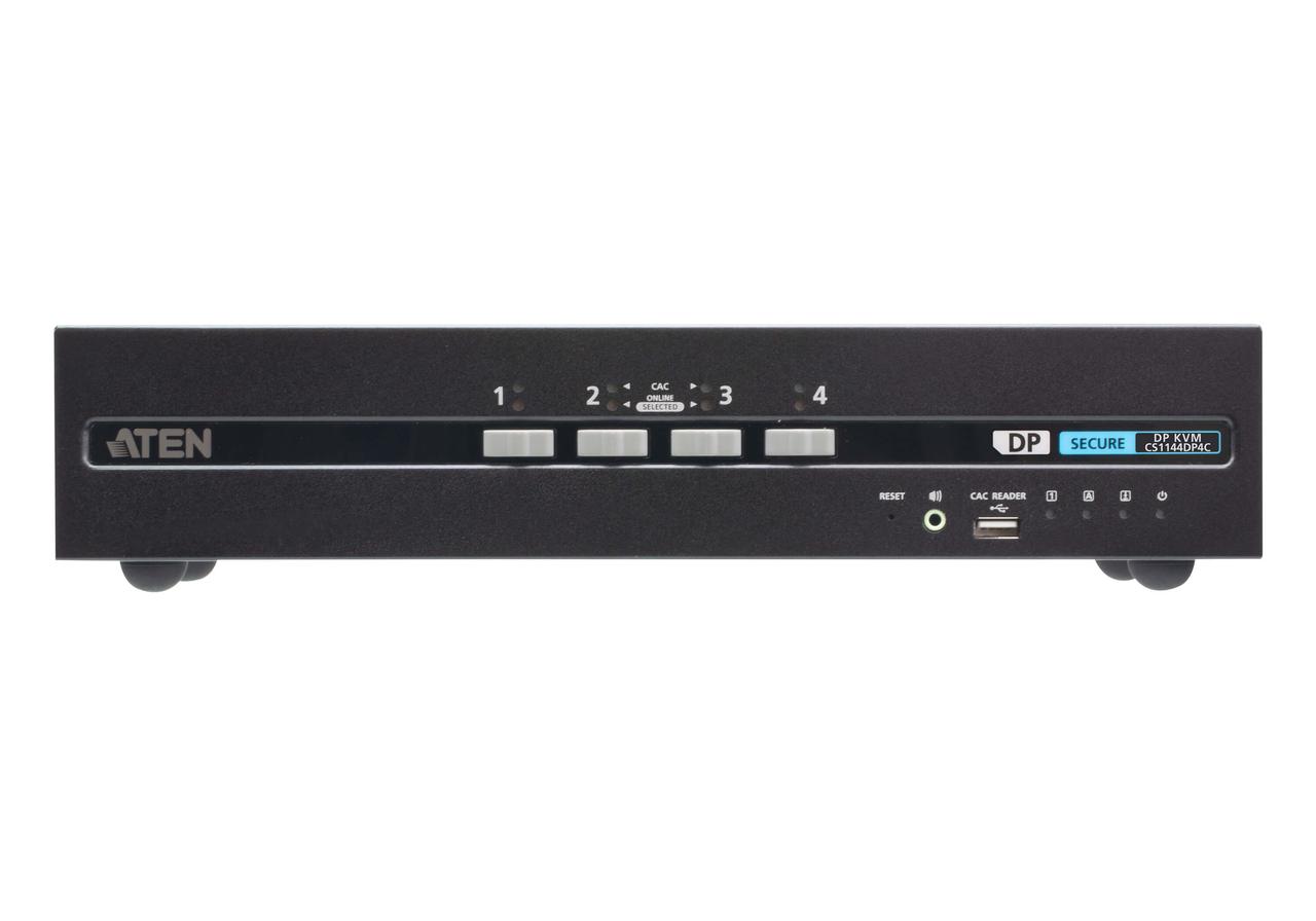 4-портовый, USB, DisplayPort,защищенный KVM-переключатель с Dual Display и карт общего доступа CS1144DP4C ATEN