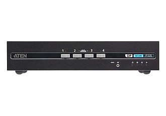 4-портовый, USB, DisplayPort, защищенный KVM-переключатель с поддержкой Dual Display CS1144DP4 ATEN