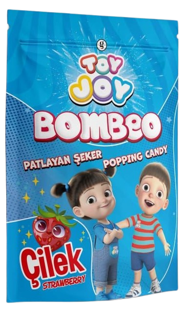 Взрывная карамель TOY JOY BOMBEO со вкусом Клубники 4 гр /Турция/ (40 шт в упаковке)