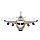 Детский игрушечный самолет Аэрофлот аэробус A380 23*6*8см, фото 4