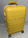 Маленький пластиковый дорожный чемодан на 4-х колёсах Travel car (высота 56 см, ширина 36 см, глубина 24 см), фото 3