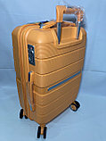 Маленький пластиковый дорожный чемодан на 4-х колёсах Travel Time (высота 55 см, ширина 34 см, глубина 22 см), фото 5