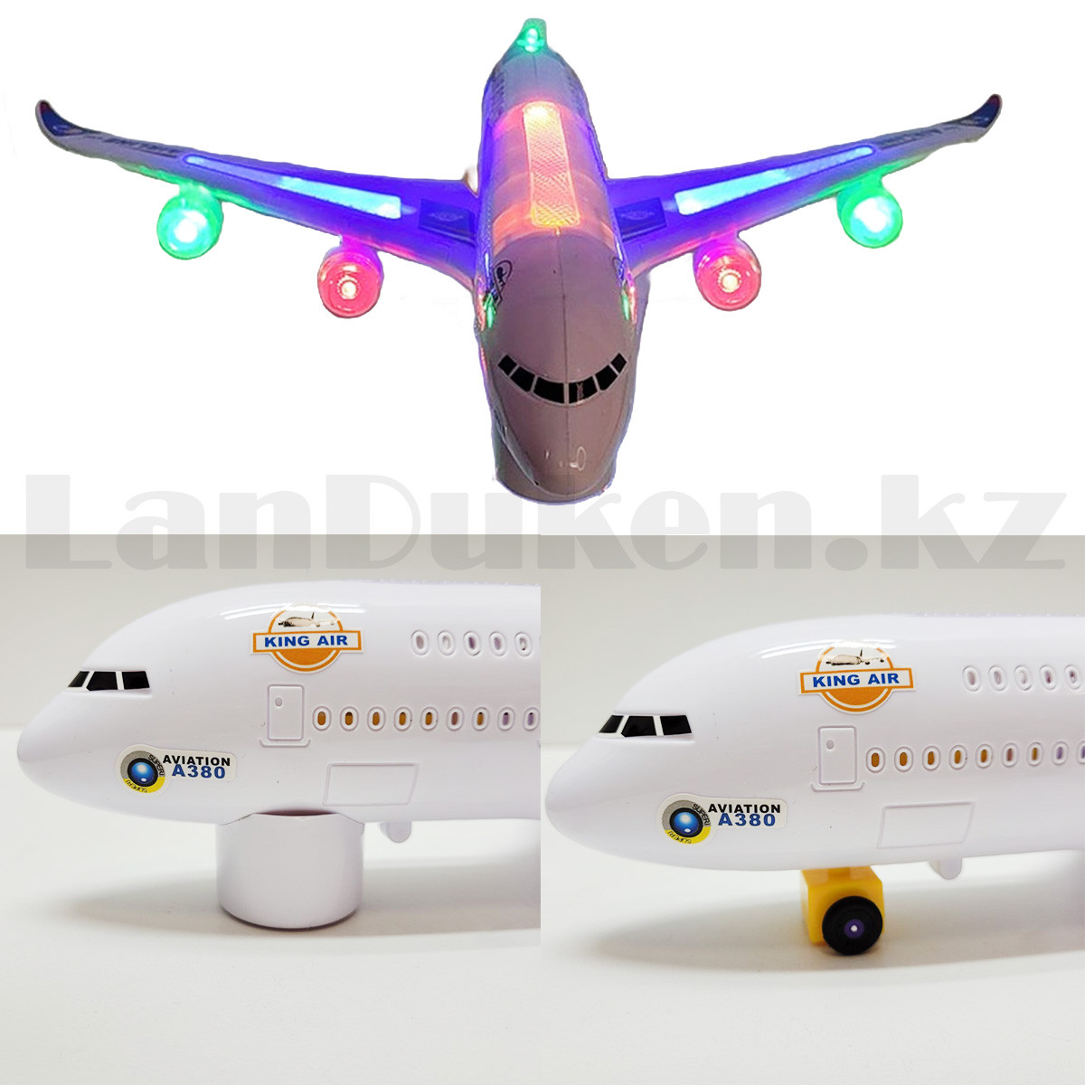 Детский игрушечный самолет Аэробус A380 большой 43*8*11см - фото 4 - id-p108311248