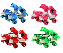 Съемные детские роликовые коньки (размер 25-29) регулируемые, фото 2