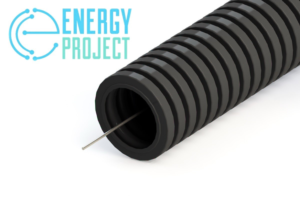 Гофра труба ПНД Ø 50 черная (20), фото 1