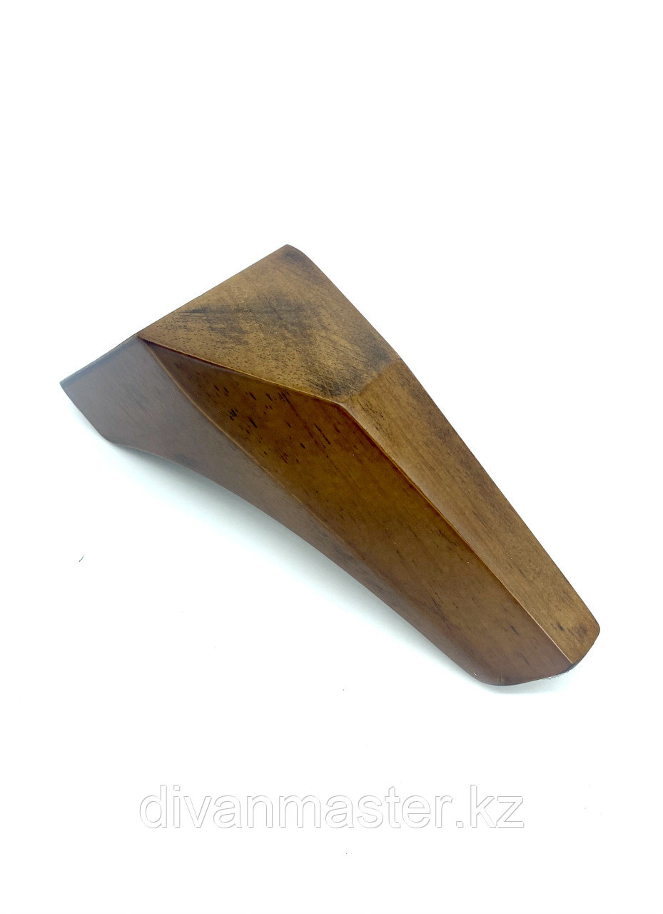 Ножка мебельная, деревянная, с наклоном 13 см