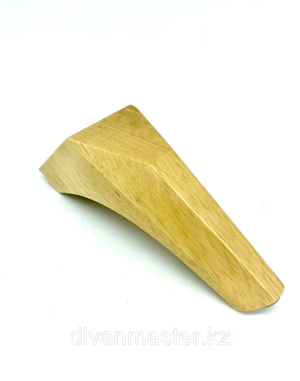 Ножка мебельная, деревянная, с наклоном 15 см, натуральный цвет