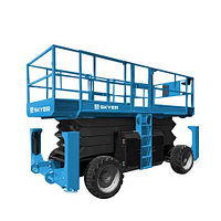 Подъемник самоходный дизельный ножничный с выдвижными платформами SKYER DPL1568