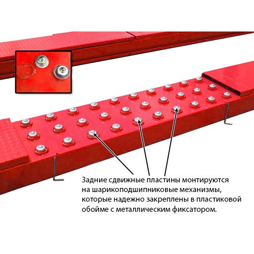 Подъемник четырехстоечный, 4 тонны, под 3D сход-развал A440AH (KHL-4000A) - фото 4 - id-p108203015