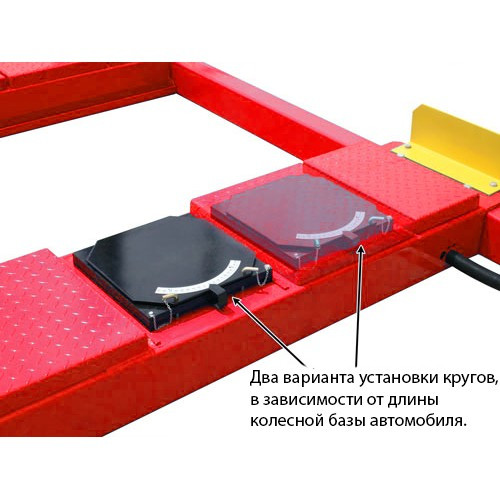 Подъемник четырехстоечный, 5,5 т., под 3D сход-развал для длиннобазных автомобилей A455A (PEAK 412A) - фото 5 - id-p108203048