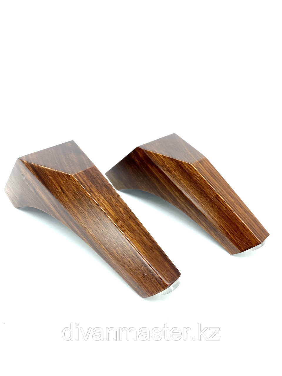 Ножка мебельная, деревянная, с наклоном 13 см, эбеновое дерево