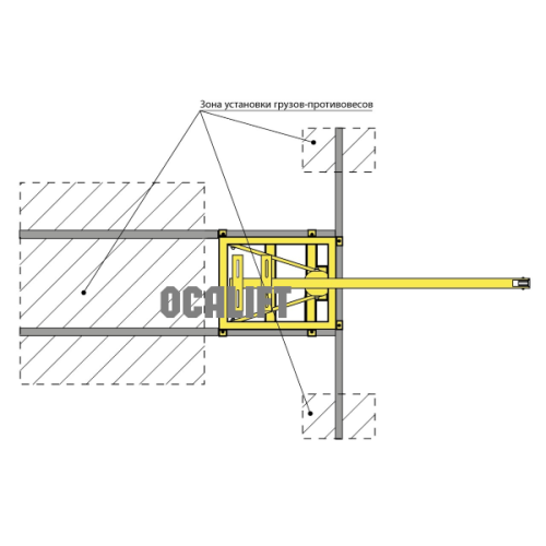 Строительный мини кран OCALIFT с поворотной стрелой переносной лебёдкой OCALIFT TSA Lite г/п 500/1000кг, 50м, - фото 4 - id-p108201709