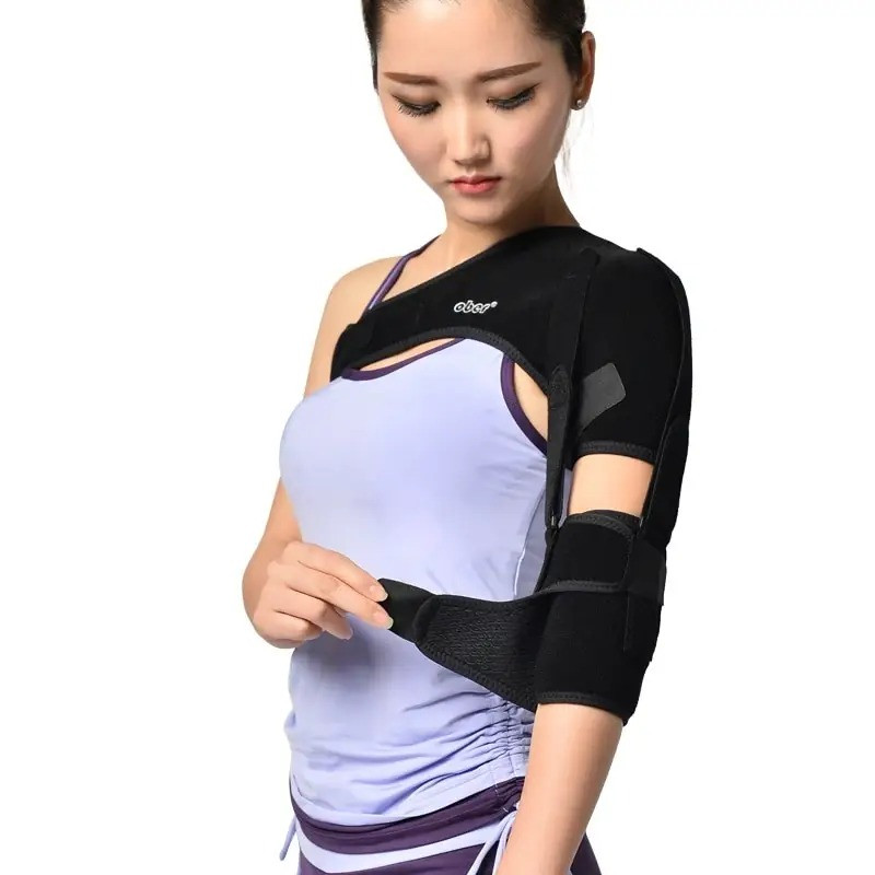 Поддерживающий бандаж для фиксации плечевого сустава, на левую руку (4817) - фото 2 - id-p108322704