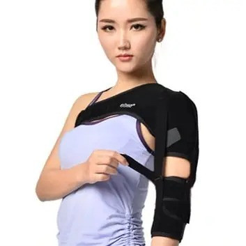 Поддерживающий бандаж для фиксации плечевого сустава, на левую руку (4817) - фото 4 - id-p108322704