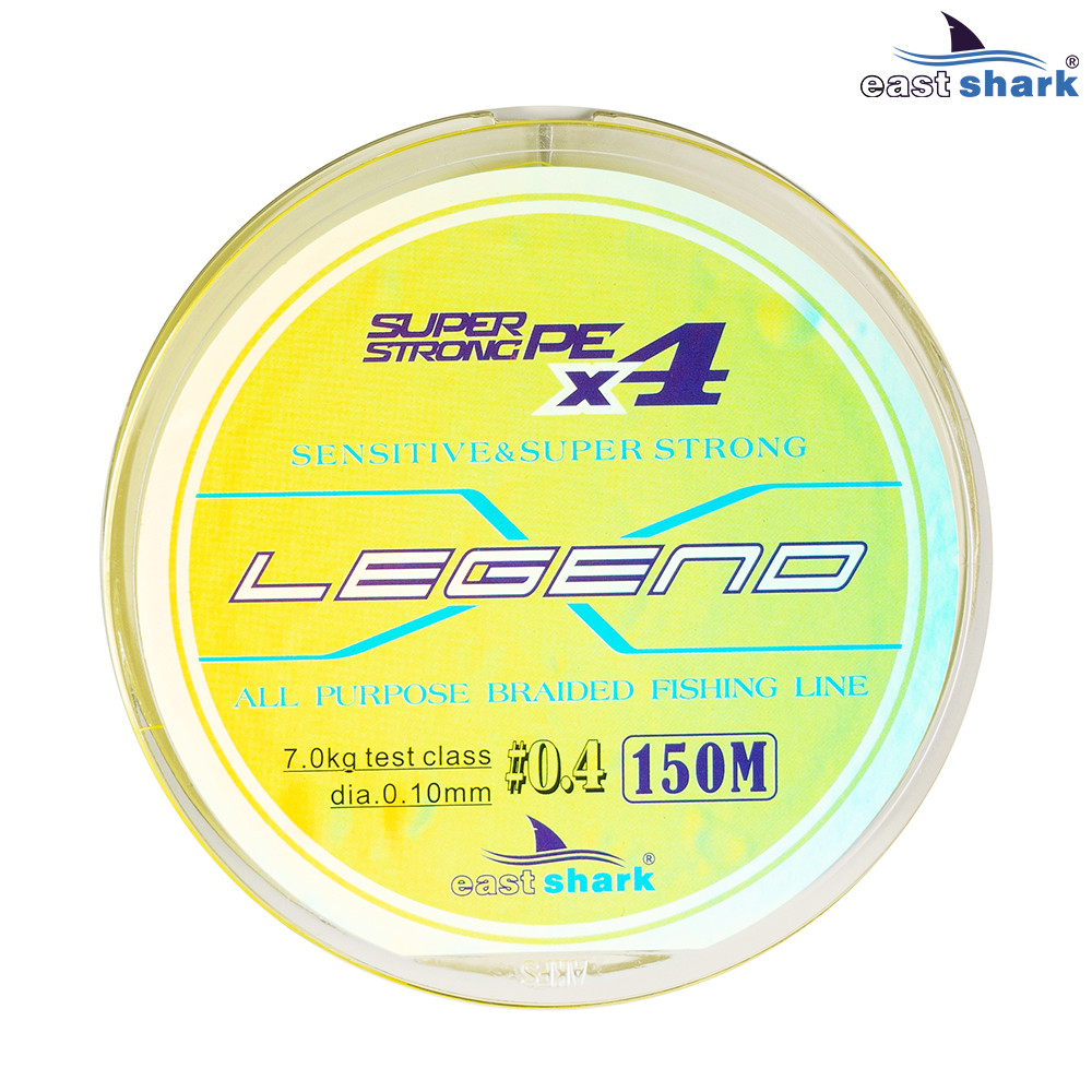 Шнур EastShark Legend X4 150м 0,20мм #2,0 желтый - фото 1 - id-p108144220