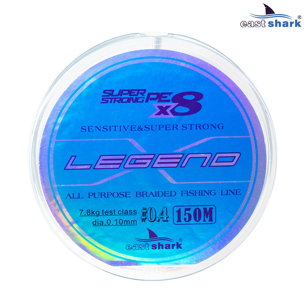 Шнур EastShark Legend X8 150м 0,10мм #0,4 голубой - фото 1 - id-p108144225