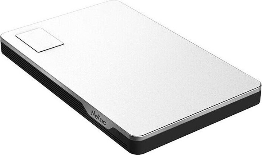 Внешний жесткий диск 2Tb, Netac K338, USB 3.0, Silver+Grey, Aluminium Alloy, Plastic Housing - фото 1 - id-p108233020
