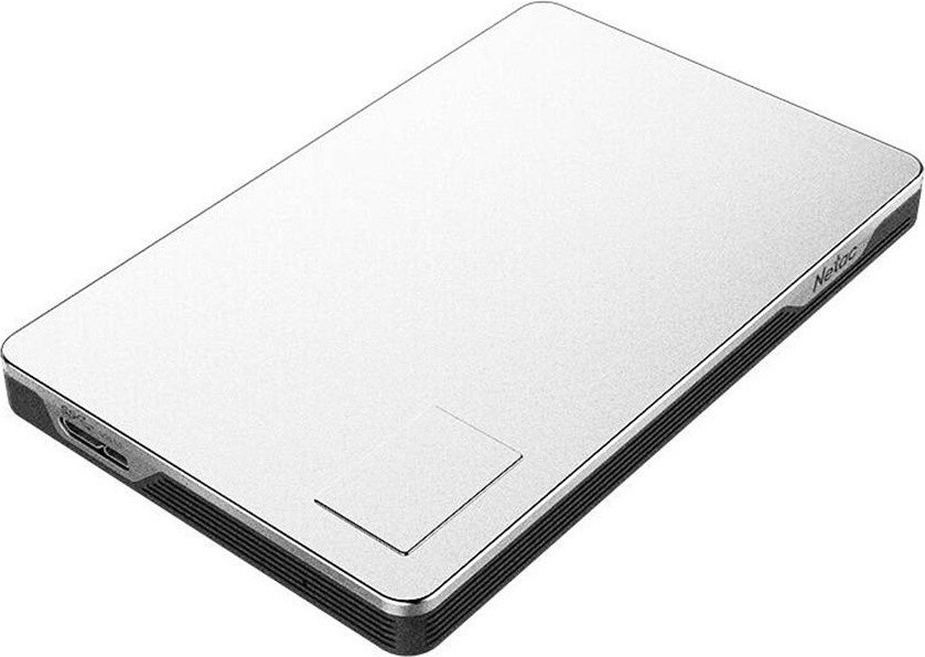 Внешний жесткий диск 2Tb, Netac K338, USB 3.0, Silver+Grey, Aluminium Alloy, Plastic Housing - фото 3 - id-p108233020