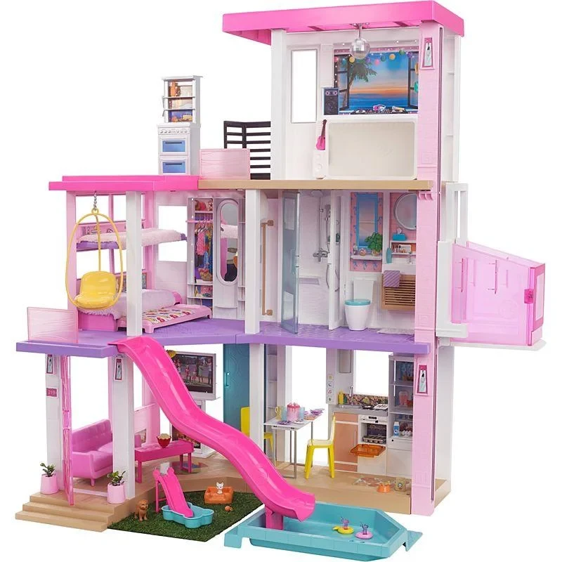 Дом мечты Barbie 3 этажный с лифтом и мебелью GNH53