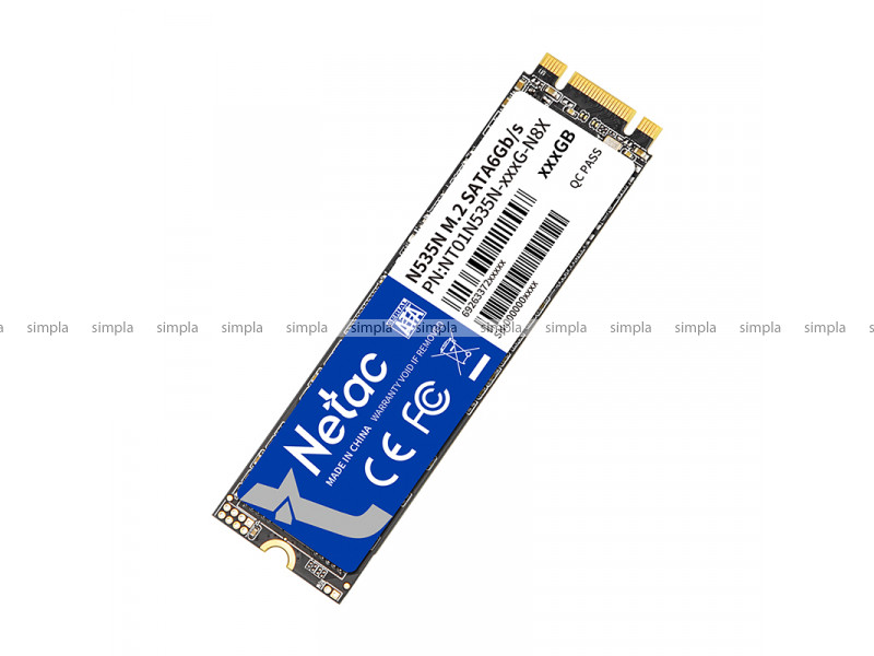 Твердотельный накопитель SSD 256Gb, M.2 2280, Netac N535N, 3D TLC, 540R/490W - фото 2 - id-p108233014