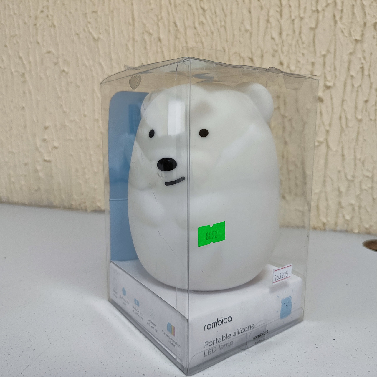 Ночной светильник Rombica Bear, 0.84Вт, портативный, 1200 mAh, LED, USB, White - фото 5 - id-p107351025