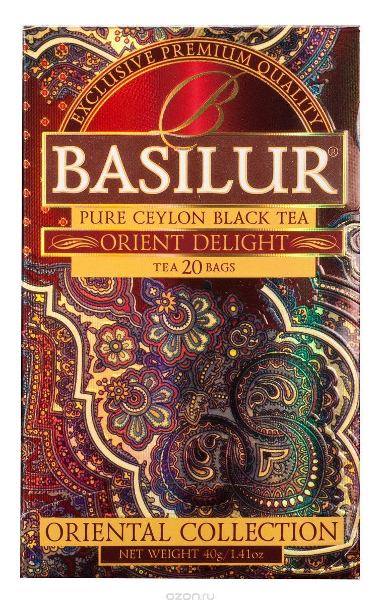 Чай чёрный пакетированный Восточная коллекция Восточное очарование Oriental Delight, 20пак Basilur