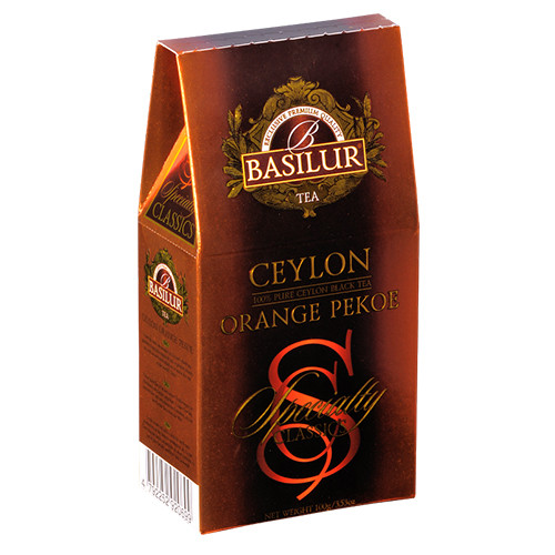 Чай чёрный рассыпной Избранная классика Цейлон Оранж Пекое Ceylon Orange Pekoe, 100гр Basilur